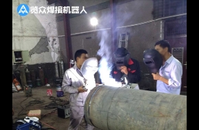 車間預(yù)制管道自動焊接案例